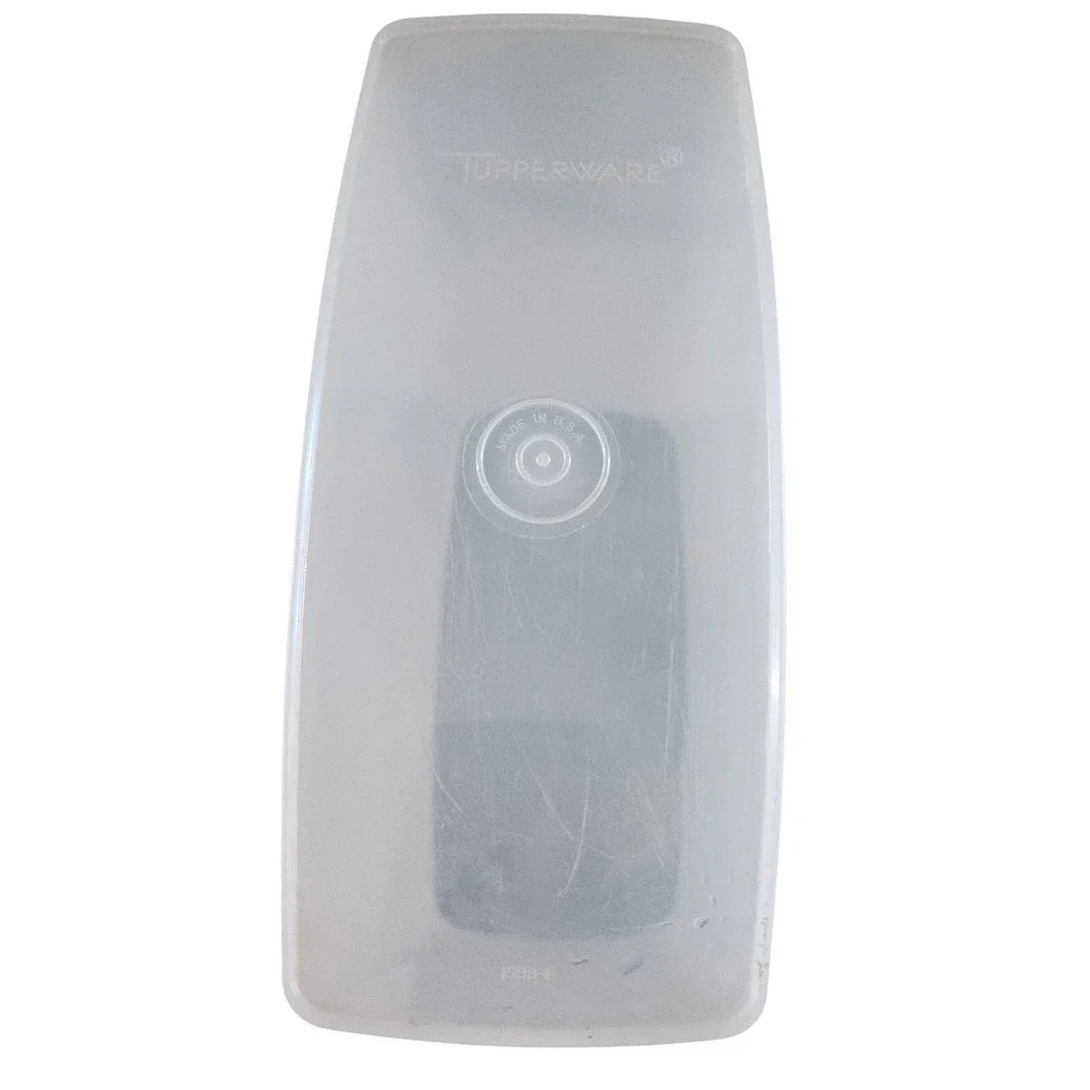 Tupperware Modular Mates‎ Super Oval 4 Sheer Black Flip Top Lid 16.5 Cup